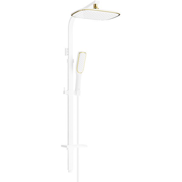 Mexen Q49 Coloana  dus ,  alb /auriu - 798494995-25