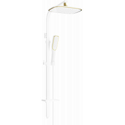 Mexen Q49 Coloana  dus ,  alb /auriu - 798494995-25 Baterie de dus 467680 Mexen