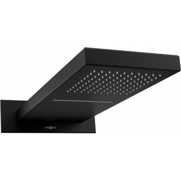 Mexen Waterfall  Palarie de  dus   50 x 22 cm, negru - 79195-70
