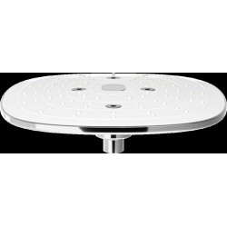 Mexen D-17  Palarie de  dus   24x24 cm, chrom/ alb - 79717-02