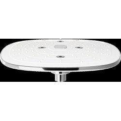 Mexen D-17  Palarie de  dus   24x24 cm, chrom/ alb - 79717-02