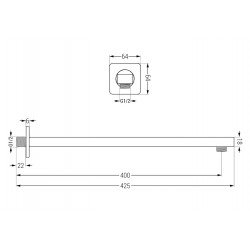 Mexen  brat de  dus    40 cm auriu  - 79112-50