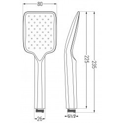 Mexen R-62 Para  dus   1- funcional, negru  - 79562-70