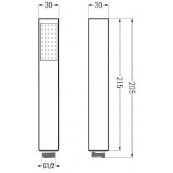 Mexen R-77 Para  dus   1- funcional, chrom - 79577-00