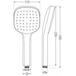 Mexen R-33 Para  dus   1- funcional, negru  - 79533-70