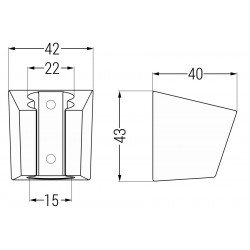 Mexen suport canula  dus  , negru- 79353-70