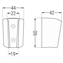 Mexen suport canula  dus  ,  auriu  - 79352-50
