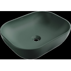 Mexen Rosa  Lavoar pe blat  50 x 40 cm,  verde  mat - 21095047 Lavoar pe blat fara gaura beterie 467680 Mexen