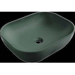 Mexen Rosa  Lavoar pe blat  50 x 40 cm,  verde  mat - 21095047 Lavoar pe blat fara gaura beterie 467680 Mexen