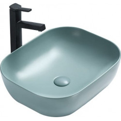 Mexen Rosa  Lavoar pe blat  50 x 40 cm  verde   mat - 21095048 Lavoar pe blat fara gaura beterie 467680 Mexen