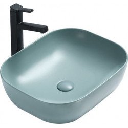 Mexen Rosa  Lavoar pe blat  50 x 40 cm  verde   mat - 21095048 Lavoar pe blat fara gaura beterie 467680 Mexen