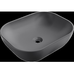 Mexen Rosa  Lavoar pe blat  50 x 40 cm,  gri  mat - 21095071 Lavoar pe blat fara gaura beterie 467680 Mexen