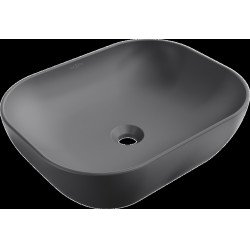 Mexen Rosa  Lavoar pe blat  50 x 40 cm,  gri  mat - 21095071 Lavoar pe blat fara gaura beterie 467680 Mexen