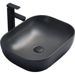 Mexen Rosa  Lavoar pe blat  50 x 40 cm,  gri  mat - 21095071 Lavoar pe blat fara gaura beterie 467680 Mexen