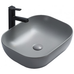 Mexen Rita  Lavoar pe blat  45 x 32 cm,  gri   mat - 21084561 Lavoar pe blat fara gaura beterie 467680 Mexen