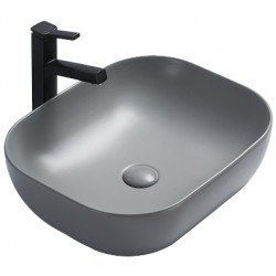 Mexen Rita  Lavoar pe blat  45 x 32 cm,  gri   mat - 21084561 Lavoar pe blat fara gaura beterie 467680 Mexen