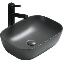 Mexen Rita  Lavoar pe blat  45 x 32 cm,  gri  mat - 21084571 Lavoar pe blat fara gaura beterie 467680 Mexen