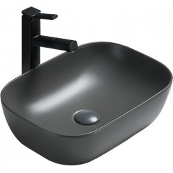 Mexen Rita  Lavoar pe blat  45 x 32 cm,  gri  mat - 21084571 Lavoar pe blat fara gaura beterie 467680 Mexen