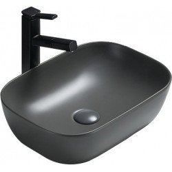 Mexen Rita  Lavoar pe blat  45 x 32 cm,  gri  mat - 21084571 Lavoar pe blat fara gaura beterie 467680 Mexen