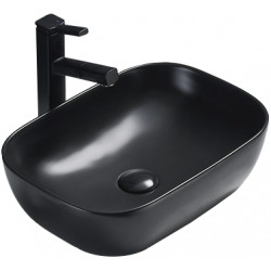 Mexen Rita  Lavoar pe blat  45 x 32 cm,  negru mat - 21084585 Lavoar pe blat fara gaura beterie 467680 Mexen