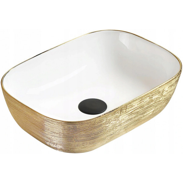 Mexen Rita  Lavoar pe blat  45 x 32 cm, alb/auriu  - 21084553