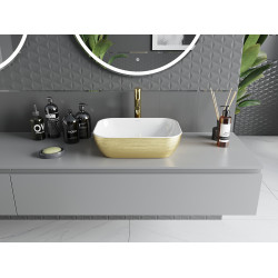 Mexen Rita  Lavoar pe blat  45 x 32 cm, alb/auriu  - 21084553