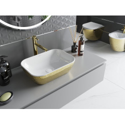 Mexen Rita  Lavoar pe blat  45 x 32 cm, alb/auriu  - 21084554