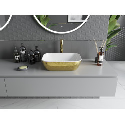 Mexen Rita  Lavoar pe blat  45 x 32 cm, alb/auriu  - 21084554