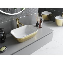 Mexen Rita  Lavoar pe blat  45 x 32 cm, alb/auriu  - 21084554