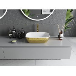 Mexen Rita  Lavoar pe blat  45 x 32 cm, alb/auriu  - 21084554