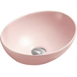 Mexen Elza  Lavoar pe blat  40 x 33 cm, roz  mat - 21014044 Lavoar pe blat fara gaura beterie 467680 Mexen