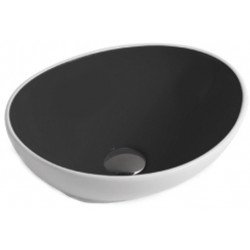 Mexen Elza  Lavoar pe blat  40 x 33 cm, negru/ alb - 21014077 Lavoar pe blat fara gaura beterie 467680 Mexen