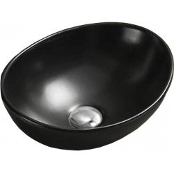 Mexen Elza  Lavoar pe blat  40 x 33 cm,  negru mat - 21014085 Lavoar pe blat fara gaura beterie 467680 Mexen