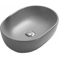 Mexen Viki  Lavoar pe blat  48 x 35 cm,  gri   mat - 21054861 Lavoar pe blat fara gaura beterie 467680 Mexen