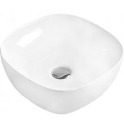 Mexen Sara  Lavoar pe blat  37 x 37 cm,  alb - 21123700 Lavoar pe blat fara gaura beterie 467680 Mexen