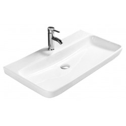 Mexen Lili  Lavoar pe blat  81 x 47 cm,  alb - 21138100 Lavoar pe blat fara gaura beterie 467680 Mexen