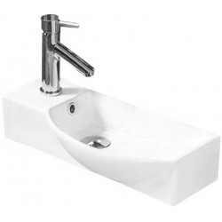 Mexen Hugo  Lavoar pe blat   dreapta 50 x 23 cm,  alb - 21255000R Lavoar pe blat fara gaura beterie 467680 Mexen