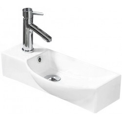 Mexen Hugo  Lavoar pe blat   dreapta 50 x 23 cm,  alb - 21255000R Lavoar pe blat fara gaura beterie 467680 Mexen