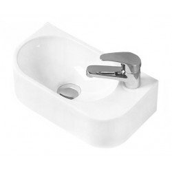 Mexen Viera  Lavoar pe blat   dreapta 40 x 21 cm,  alb -21274000R Lavoar pe blat fara gaura beterie 467680 Mexen