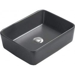 Mexen Catia  Lavoar pe blat  48 x 37 cm,  gri  mat - 21314871 Lavoar pe blat fara gaura beterie 467680 Mexen