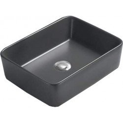 Mexen Catia  Lavoar pe blat  48 x 37 cm,  gri  mat - 21314871 Lavoar pe blat fara gaura beterie 467680 Mexen