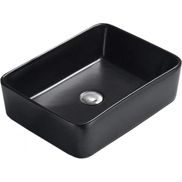 Mexen Catia  Lavoar pe blat  48 x 37 cm,  negru mat - 21314885