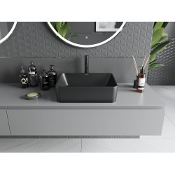 Mexen Catia  Lavoar pe blat  48 x 37 cm,  negru mat - 21314885