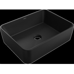 Mexen Catia  Lavoar pe blat  48 x 37 cm,  negru mat - 21314885 Lavoar pe blat fara gaura beterie 467680 Mexen