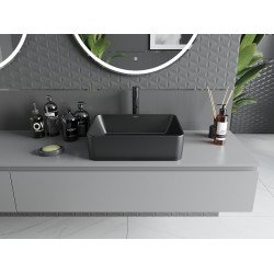 Mexen Catia  Lavoar pe blat  48 x 37 cm,  negru mat - 21314885
