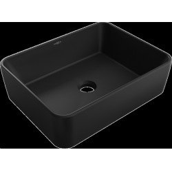Mexen Catia  Lavoar pe blat  48 x 37 cm,  negru mat - 21314885 Lavoar pe blat fara gaura beterie 467680 Mexen