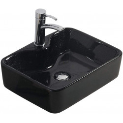 Mexen Eva  Lavoar pe blat  48 x 37 cm,  negru - 21424970 Lavoar pe blat fara gaura beterie 467680 Mexen