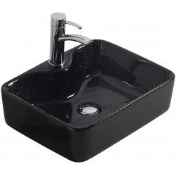 Mexen Eva  Lavoar pe blat  48 x 37 cm,  negru - 21424970 Lavoar pe blat fara gaura beterie 467680 Mexen