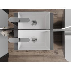 Mexen Nadia  Lavoar pe blat  36 x 23 cm,  alb - 21613600