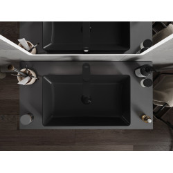 Mexen Nadia  Lavoar pe blat  60 x 35 cm,  negru mat - 21616085